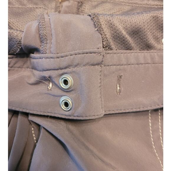 Athleta Tear Away Capri Pants Brown Size 4 Stretch Activewear EUC - Picture 6 of 10